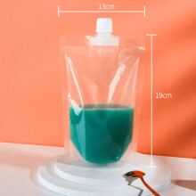(Big mouth) Storage Bag with Pour Spout Seal Multi Purpose Food Bag for Cereals Corns Grains Beans