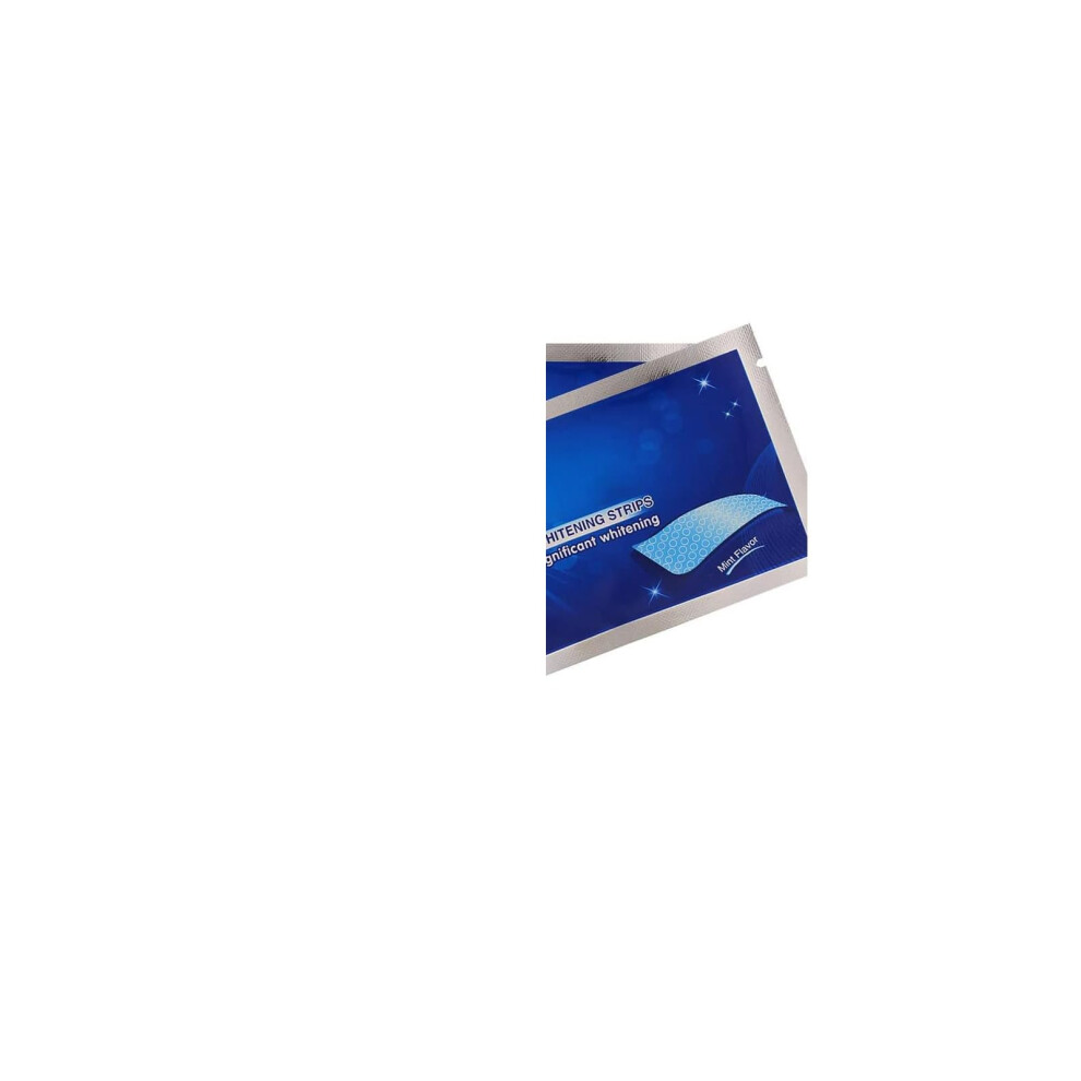 Noniton Teeth Whitening Strips, Effective Non-Sensitive Teeth Whitening Strips Home Use Tooth Whitening Kit Teeth Whitener Mint Flavour 14 Pouches 28 Strips