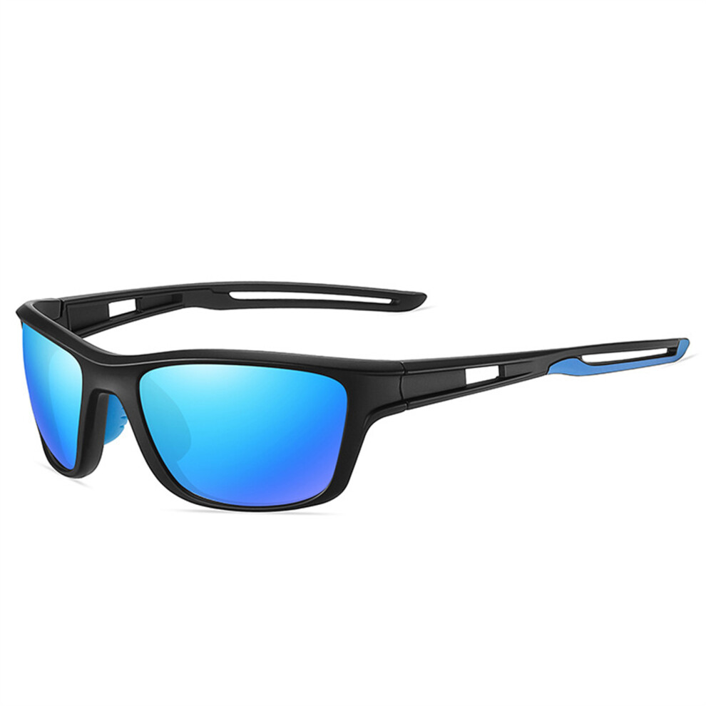 Penghui-Toys (Ice Blue Flakes, Blue Border) Polarized Sports Sunglasses For Men Women Youth Baseball Cycling Running Glasses