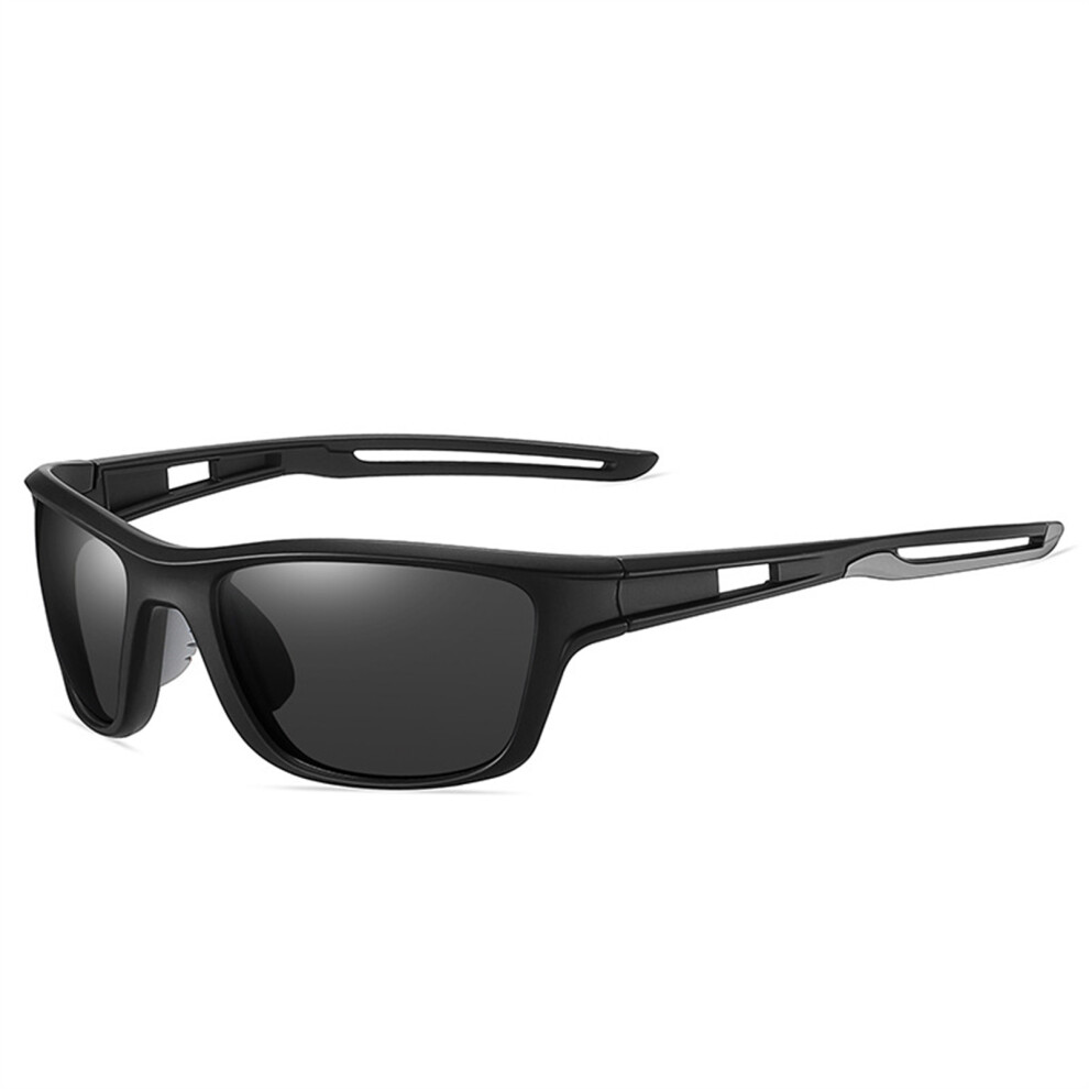 Penghui-Toys (Black Grey, Grey Border) Polarized Sports Sunglasses For Men Women Youth Baseball Cycling Running Glasses
