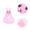Storage Pouch Pink 1set 17x14in Polyester Pvc 6