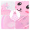 Storage Pouch Pink 1set 17x14in Polyester Pvc 8