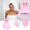 Storage Pouch Pink 1set 17x14in Polyester Pvc 9