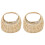 2Pcs Handcrafted Wicker Mini Flower Basket Beige for Home Display 2