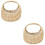 2Pcs Handcrafted Wicker Mini Flower Basket Beige for Home Display 6