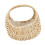 2Pcs Handcrafted Wicker Mini Flower Basket Beige for Home Display 8