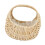 2Pcs Handcrafted Wicker Mini Flower Basket Beige for Home Display 9