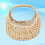 2Pcs Handcrafted Wicker Mini Flower Basket Beige for Home Display 10