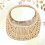 2Pcs Handcrafted Wicker Mini Flower Basket Beige for Home Display 11