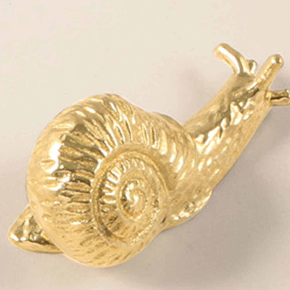(Primary Colors, 1Pc) Cartoon Snail Brass Cabinet Knobs For Home Drawers 6434023483092