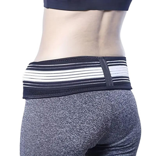 Sacroiliac Belt with Adjustable Pelvic Compression for Targeted Lower Back and Hip Support, One Size