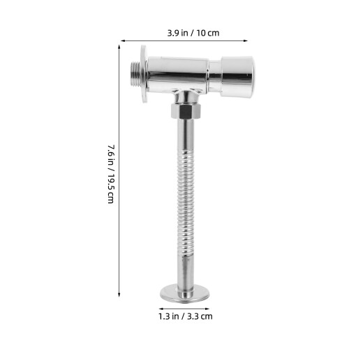 Pee Spülventil Urinal Silber Kupfer 2