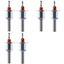 6 Pack 8mm Metal Countersink with Depth Stop, Metal Drilling Wood Drill Bits for Woodworking, Plastic, Drilling