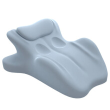 Couples Memory Foam Pillow with 27 Ergonomic Angle for Intimacy and AllRound Support, Blue