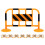 8Pcs Micro Landscape Mini Traffic Fence For Sand Table 11