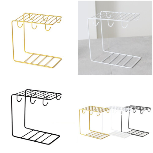 Shelf Holders Coffee Cup Storage Basket Space-Saving Mug Rack 1