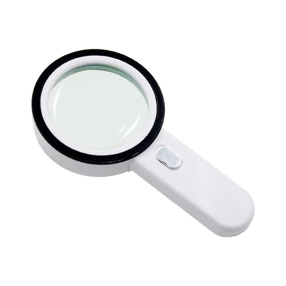 Light 30X Handheld Magnifying Glass With Large 100Mm Glass Lens Led Illuminated Magnifier For Reading