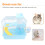 1Pc Multifunctional Blue Pet House Double Layer Cage for Small Pets 9