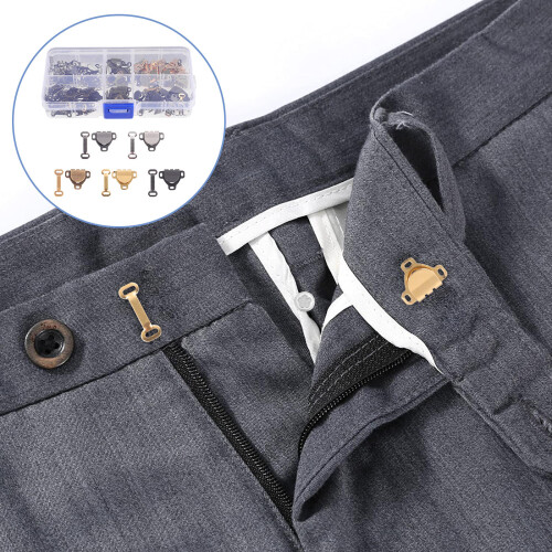 150Pcs DIY Skirt Hook Set Copper Sewing Hooks in Assorted Colors 2