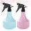 2Pcs Plastic Spray Bottles Fine Mist Sprayer Assorted Color Reusable 8