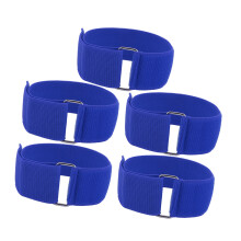 Group Party Race Bands 5Pcs 3 Legged Relay Games for Kids & Adults Blue