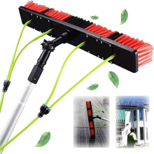 Telescopic Water Fed Window Cleaning Pole Kit 10m with 50cm Brush for Solar Panels and Glass