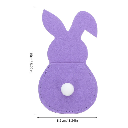 4 Pcs Silverware Toddler Toys Easter Bunny Tableware 1