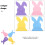 4 Pcs Silverware Toddler Toys Easter Bunny Tableware 7