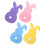 4 Pcs Silverware Toddler Toys Easter Bunny Tableware 10