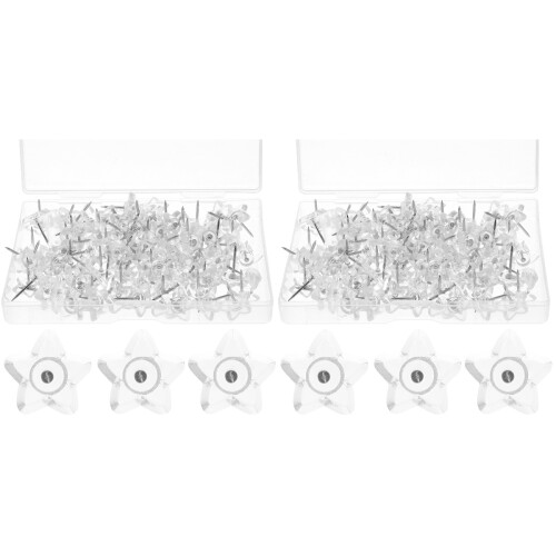 200Pièces Punaises Blanches Pratiques Pour Bureau Et Décoration 1