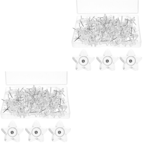 200Pièces Punaises Blanches Pratiques Pour Bureau Et Décoration 2