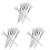 18Pcs White Sleeping Mask Brush Soft Bristles Makeup Supplies 2