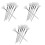 18Pcs White Sleeping Mask Brush Soft Bristles Makeup Supplies 3