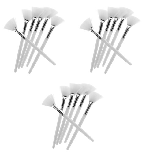 18Pcs White Sleeping Mask Brush Soft Bristles Makeup Supplies 2