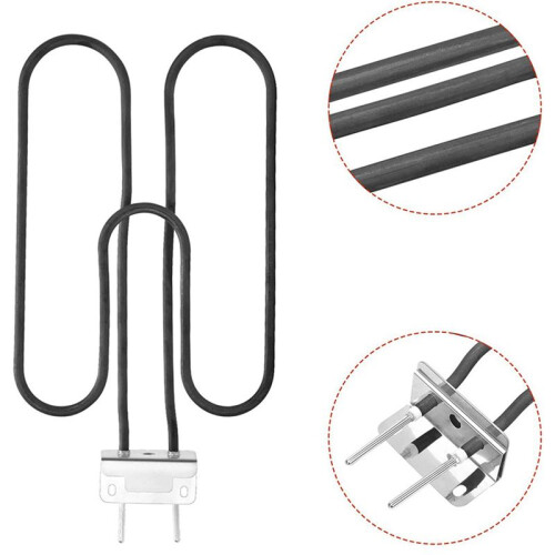 2X for  66631 Heating Elements Barbecue Grill Heating Pipe  Q140 Q1400 Replacement Accessories,EU Plug 2