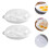 2Pcs White PP Egg Poacher Cookware Microwave Egg Cooker for Home Use 3