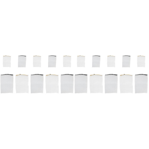 20 Pcs Thickened Zipper Fish Tank Filter Mesh Bag (L+S) 1