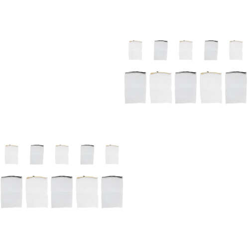 20 Pcs Thickened Zipper Fish Tank Filter Mesh Bag (L+S) 2