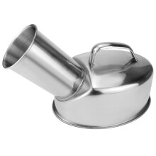 Stainless Steel Urinal for Men, Large Capacity Rustproof Handheld Portable Urinal for Travel Camping Elderly