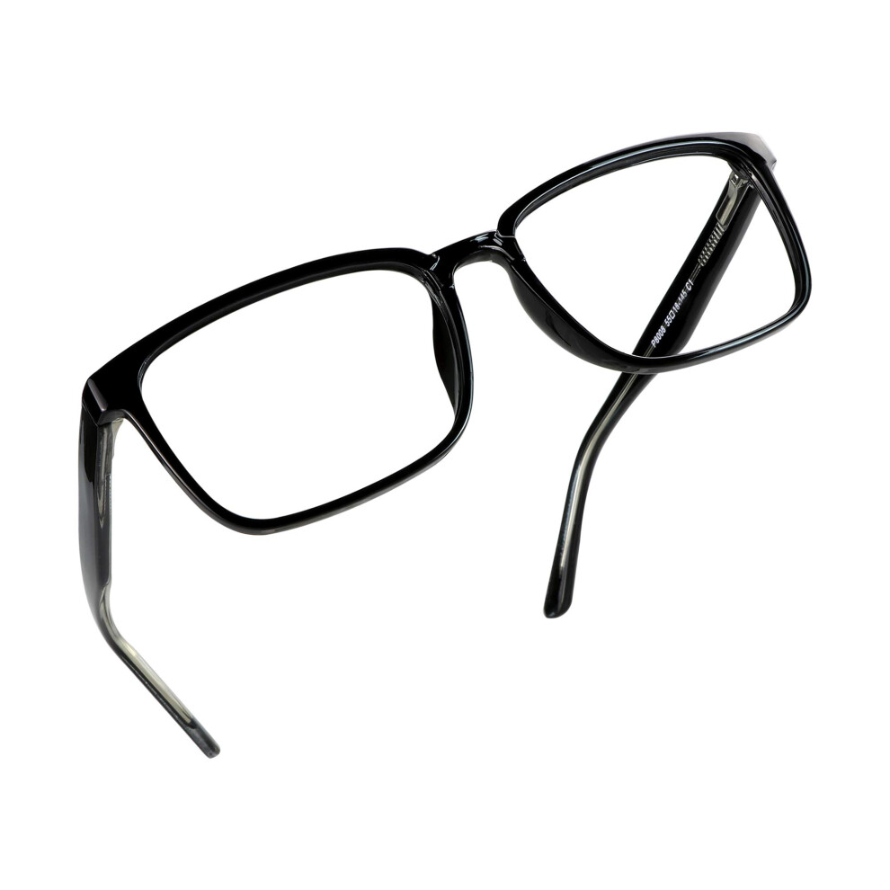 Blue/Light/Black Reading Glasses +1.50 Magnification Blocking Anti Uv Frame For Computer Use