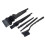 4Pcs Anti Static Nylon Keyboard Brush Set Black for Computer Cleaning 4