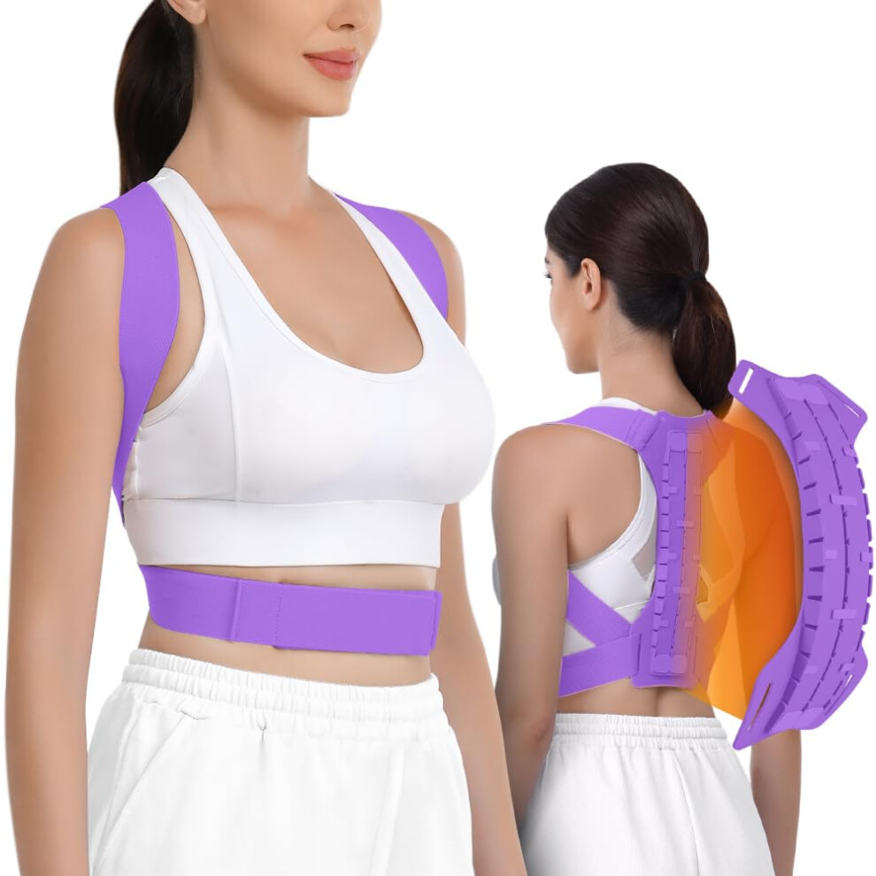 Posture Corrector Back Support Brace with Adjustable Shoulder Alignment for Upper Spine and Clavicle