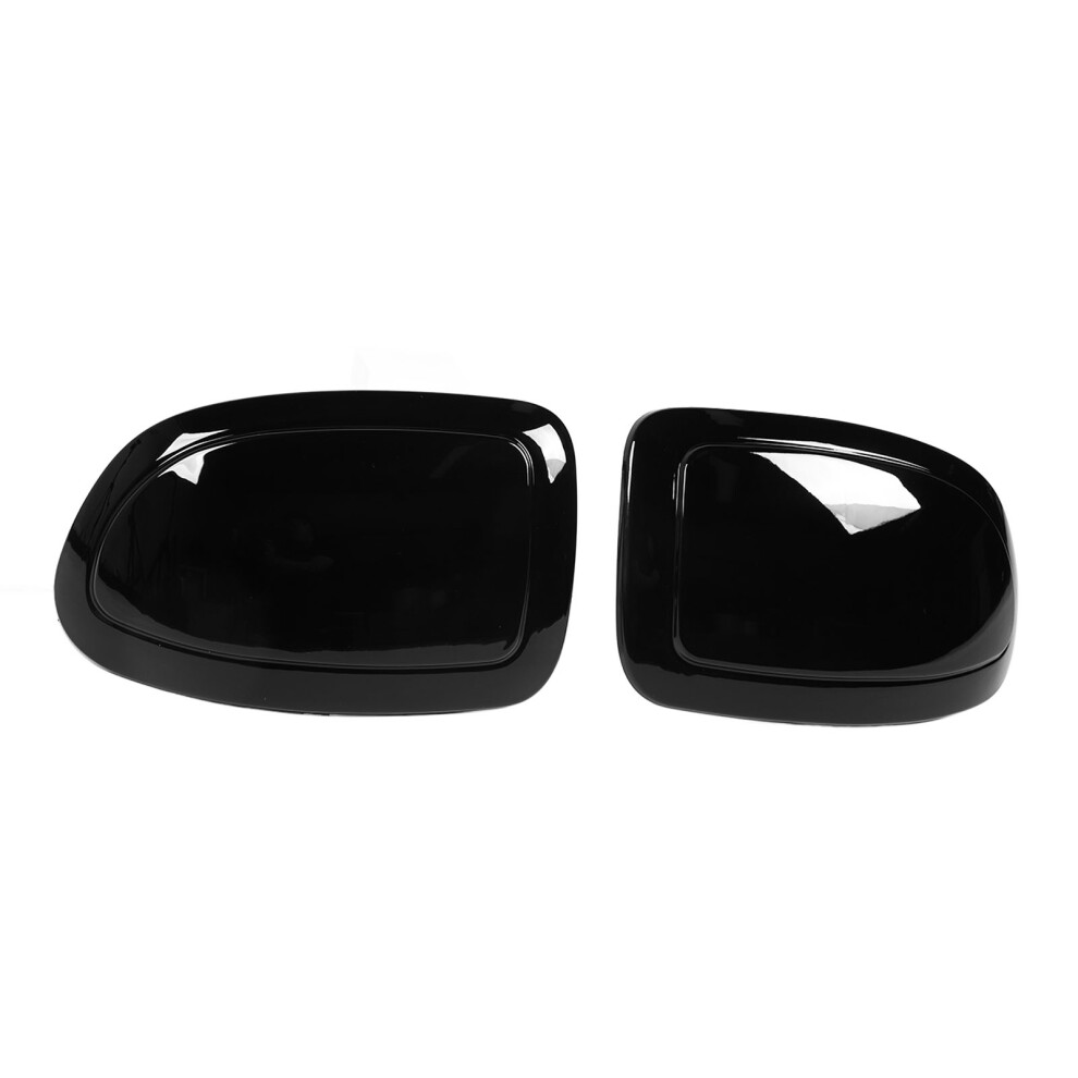 Pair Left Right Glossy Wing Mirror Cover For Chevy Silverado 1999-2006 Black 4261388896180