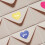 2 Pack Heart Shaped Stickers Valentine'S Day Name Labels Envelope 10