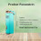 Torch Lighter Gradient Blue Windproof Adjustable Jet Flame Refillable Metal Butane for Outdoor 2