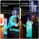 Torch Lighter Gradient Blue Windproof Adjustable Jet Flame Refillable Metal Butane for Outdoor 3