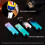 Torch Lighter Gradient Blue Windproof Adjustable Jet Flame Refillable Metal Butane for Outdoor 4