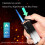 Torch Lighter Gradient Blue Windproof Adjustable Jet Flame Refillable Metal Butane for Outdoor 5