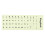 glow in the dark keyboard sticker sheet for english replacement 4