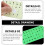 glow in the dark keyboard sticker sheet for english replacement 9